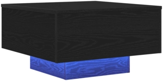 Couchtisch, Sofatisch Schwarz Eichen-Optik 55 x 55 x 31 cm Holzwerkstoff