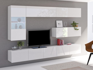 AX LIVING Möbel im Wohnzimmer „Kossana 4“ – 255cm Breite, Eleganz Weiß