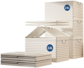 Heikoeco Aufbewahrungsbox Aufbewahrungsbox mit Deckel groß, aufbewahrung, kiste, stapelboxen (Stapelbar und teilbar), 89,5 x64 x49,5 cm Große Größe,Stapelbar,Hoch belastbar,Mit Rollen