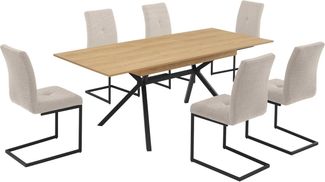 INOSIGN Esszimmerstuhl Vendy (Set, 2 St), mit verstellbaren Füßen und robustem, pulverbeschichtetem Gestell.