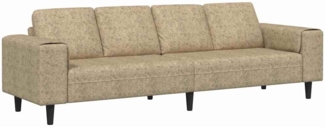 vidaXL Sofa Set Hellgrau Faux Wildleder 3335109