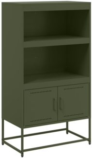 vidaXL Highboard Olivgrün 68,5x38,5x123,5 cm Stahl 846504