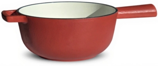 osoltus Fondue Käsefondue Fleischfondue Ersatz-Topf matt rot