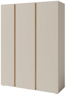 Deine Möbel 24 Kinderkleiderschrank LIBU 01 Kleiderschrank Drehtürenschrank 3-türig (Set, 3-St, Kinderzimmer Jugendzimmer Schlafzimmer) Beige Eukalyptus Eiche