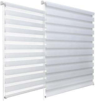 Sol Royal Doppelrollo SolDecor DL2 Weiß, 150 x 40 x 4 cm