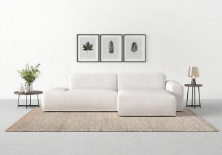 TRENDMANUFAKTUR Ecksofa Braga, mit hochwertigem Kaltschaum, L-Form, in Cord erhältlich, 2 Teile, modernes Sofa, Couch mit hohem Sitzkomfort, 275/72/160 cm (B/H/T)