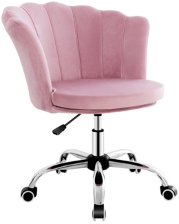 COSTWAY Drehstuhl, 48-53cm höhenverstellbar, 360° drehbar, mit Rollen