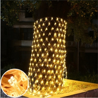 MUPOO LED-Lichternetz LED Lichternetz,Lichterkette Netz mit 8 Modi, Timer, Deko Lichtketten Lichtervorhang mit Stecker für Zimmer Weihnachten