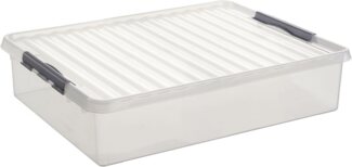 Sunware Bettbox Q-Line 60 l transparent 80 x 50 x 18 cm Aufbewahrungsbox