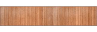 vidaXL Teppich Rechteckig Natur 80x400 cm Bambus 376919