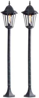 2x Rustikale Stehleuchten für den Außenbereich NORDERNEY