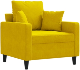 vidaXL Sessel Gelb 60 cm Samt 359289