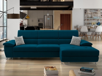 Ecksofa Cotere Mini Premium, Seite: Rechts, Farbe: Venus Velvet 2911 + Venus Velvet 2911 + Miu 2059