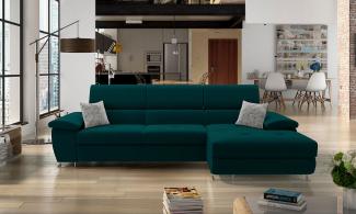 Ecksofa Cotere Mini Premium, Seite: Rechts, Farbe: Venus Velvet 2911 + Venus Velvet 2911 + Miu 2059