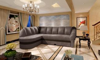 Wohnideebilder Benano Grau Ecksofas & Eckcouches B029