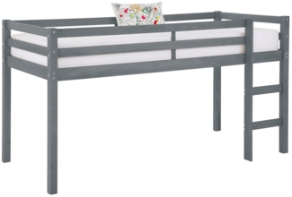 Lüttenhütt Hochbett Alpi aus schönem massivem Kiefernholz, Außenmaßenbreite 103 cm