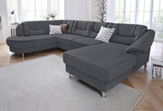 sit&more Wohnlandschaft Salsa U-Form, mit Federkern, wahlweise mit Bettfunktion