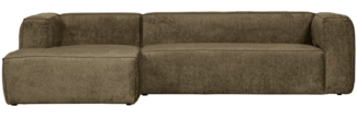 Ecksofa Bean aus Struktursamt Links, Moss