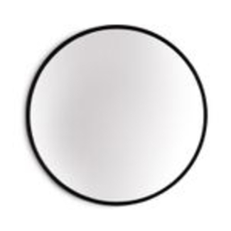 Fournier Wandspiegel Metallrahmen rund 58,8x58,8 cm Schwarz