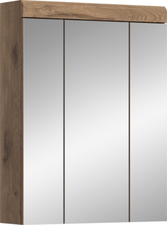 Xonox Wave Spiegelschrank(B/H/T 60x79x18 cm) in Nox Oak Nachbildung