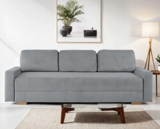 INOSIGN 3-Sitzer SHERIDIAN Schlafsofa mit Bettkasten, in Feincord & Velvet, mit Wellenunterfederung, moderne Bezüge, B/H/T 225/94/80