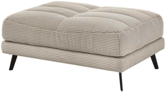 Hocker Husum / Helmond , Stoff , Grau , 110 x 47 x 70 cm