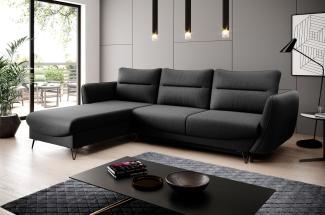 Wohnideebilder Silva Schwarz Couchgarnitur CO-SIL-LT-10FL