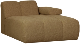 Modulsofa Mojo Boucle Chaiselongue-Rechts, Gelb/Braun