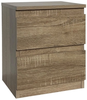 HTI-Living Nachtkommode Nachtkommode mit 2 grifflosen Schubladen (Stück, 1 St, 1 Nachtkommode), Nachtschrank Nachttisch