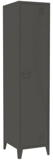 Dmora Säulenschrank Soleto, Schrank für Badezimmer oder Küche, Multifunktionaler Hochschrank, Mehrzweckschrank, 38x38 h180 cm, Schiefer