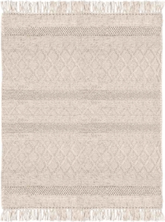 Teppich Hiruni aus Wolle Beige, 140x200 cm