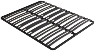 Vente-unique - Gestell Lattenrost 160 x 200 cm - 2 x 15 Latten - 3 Zonen für verstärkten Halt im Lendenbereich - Ohne Füße - Schwarz - CERRISI von YSMÉE