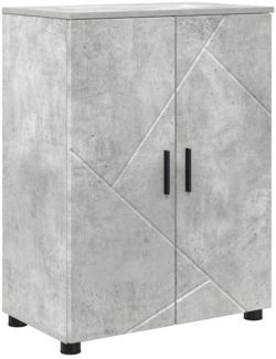 vidaXL Badezimmerschrank mit Speicher Beton Grau 60 x 35 x 80 cm 883307