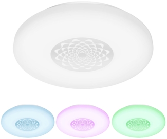 Smart LED Deckenleuchte, weiß, dimmbar, App Steuerung, D 34 cm