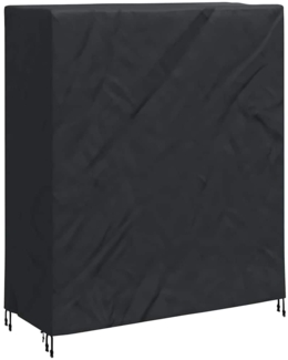 vidaXL Pingpong Tischbezug Uni Schwarz 165 x 70 x 185 cm Stoff 4105929