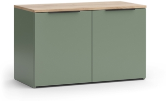Vicco Kommode Grün 80x50 cm mit 2 Türen, Wido