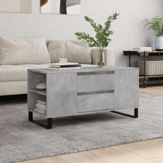 vidaXL Couchtisch Betongrau 102x44,5x50 cm Holzwerkstoff 831008