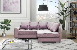 Beautysofa Polsterecke Modern Eckcouch Couch Ralf mit Bettkasten und Schlaffunktion Sofa, Die Lieferung beinhaltet die Lieferung in die Wohnung