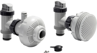 Intex Anschluss-Set Ø 38 mm, 4 bis 7,3m³/h grau