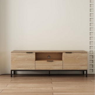 OTTO home TV-Board Jorinde, Melaminoberfläche, flexibler Stauraum und robustes Metallgestell