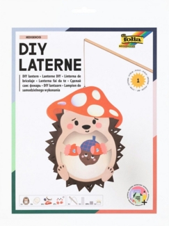 Folia Max Bringmann KG Papierlaterne DIY Laterne - Bastelset mit LED-Licht