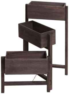 MCW Standregal T275, 3 Körbe für Pflanzen, Bodenschoner, Individuell aufklappbar