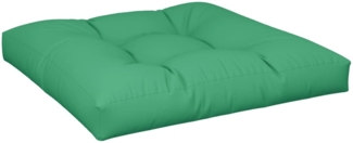 vidaXL Palettenkissen Grün 70x70x12 cm Stoff 360474