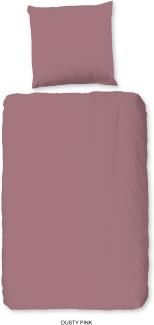 hip Mako Satin Bettwäsche 2 teilig Bettbezug 135 x 200 cm Kissenbezug 80 x 80 cm Pink