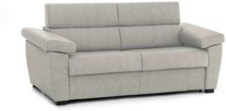 Dmora 2-Sitzer Schlafsofa Fisciano, Schlafsofa fürs Wohnzimmer, gepolstert, abnehmbar, 100 % Made in Italy-Qualität, 205x95 h100 cm, Beige