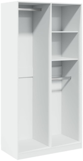 vidaXL Kleiderschrank Weiß 100x50x200 cm Holzwerkstoff 3307765