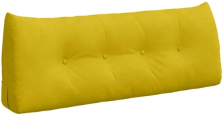vidaXL Rückenkissen Gelb 120 x 24 x 50 cm Samt 42014494