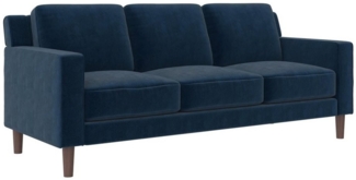loft24 Sofa Brynn, Couch, 3-Sitzer, Bezug in Samtoptik, Breite 193 cm