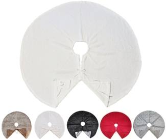 JACK Weihnachtsbaumdecke Kuschlige Christbaumdecke Rund Ø 120cm Weihnachtsbaumdecke Tannenbaum, Weihnachtsbaum Decke Unterlage Baumteppich Tannenbaumdecke