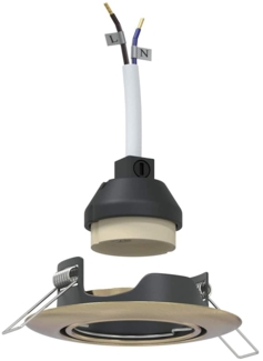 vidaXL Spotlights mit Strahlern 6 pcs Messing 9 x 9 cm Metall 4108173